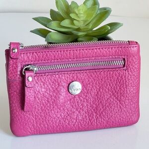 Lodis Soft Pebbled Leather Wallet Pouch